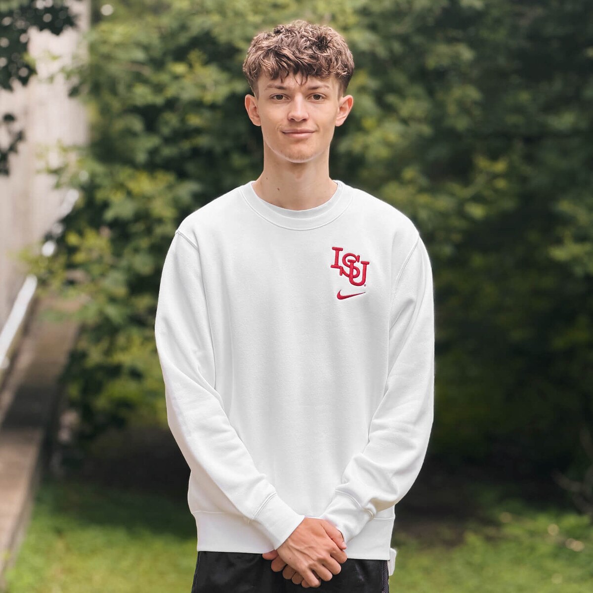 Nike Vintage ISU White Crewneck Sweatshirt